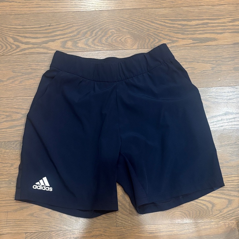 Adidas  Navy Blue Medium Athletic Shorts 7in inseam